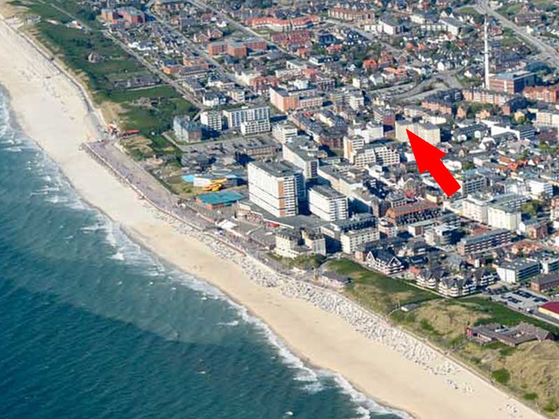 Strandnah gelegene Wohnung mit großem Balkon!